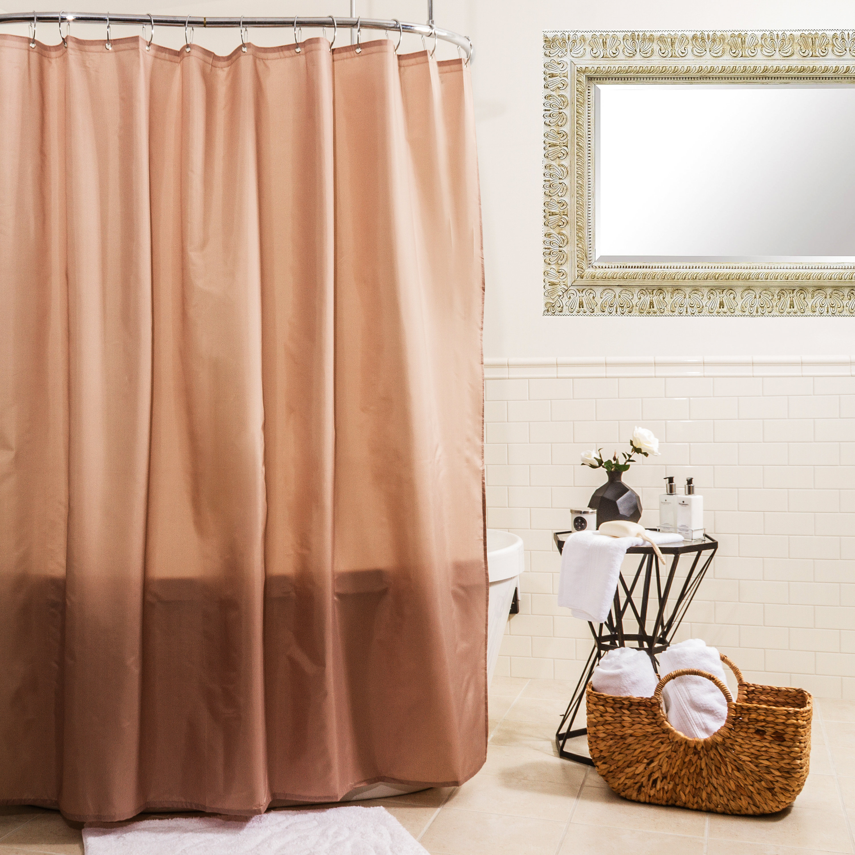 Splash Home Fabric Single Shower Curtain Reviews Wayfair Canada